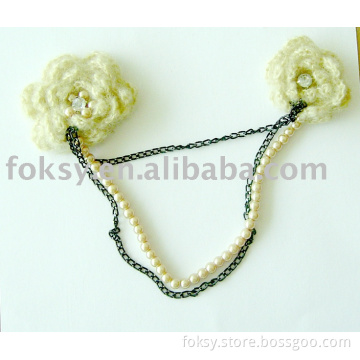 Crochet brooch